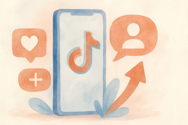 Free Follow TikTok cover illustration